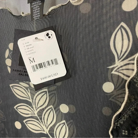 Anna Sui x Free People - Black Floral Mesh Dress - Size M, New With Tags - Picture 3 of 8